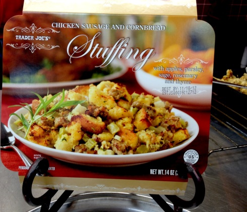 Box of stuffing from Trader Joe's